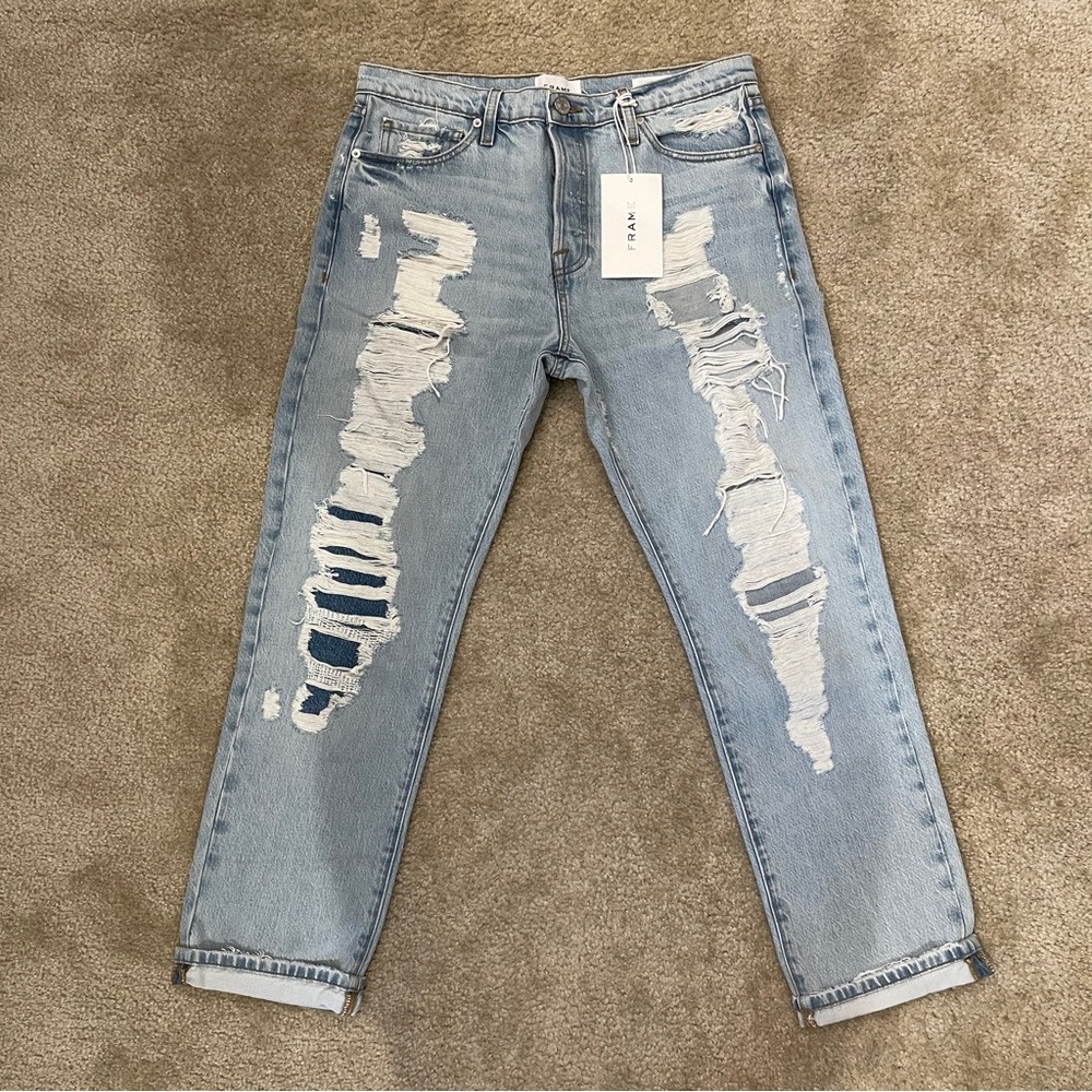 FRAME LE SLOUCH low-rise straight Jean